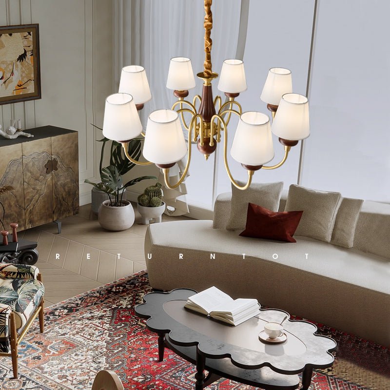 Grandiose Curated Solid Brass Chandelier