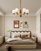 Grandiose Curated Solid Brass Chandelier – handcrafted surface texture