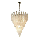 Grid Glass Waterfall Curated Mouth-Blown Frosted – handcrafted surface texture #1