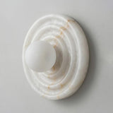 Grove Alabaster Curated Alabaster Wall Sconce – Dia 28cm x H 4cm  ∅ 11 x H 1.5 finish configuration