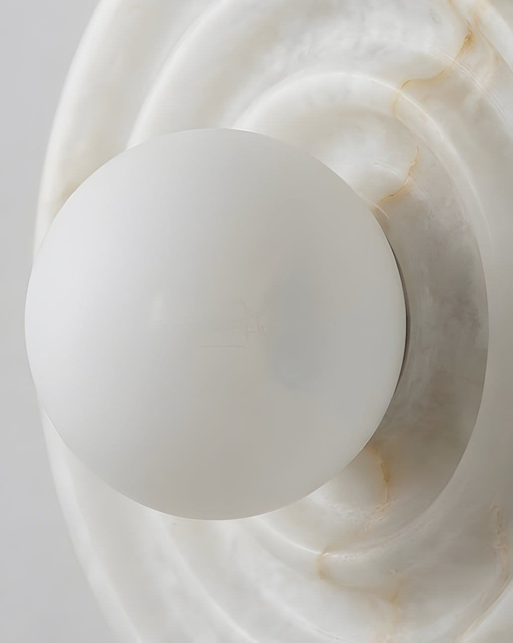 Grove Alabaster Curated Alabaster Wall Sconce – spatial dining room perspective