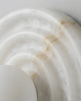Grove Alabaster Curated Alabaster Wall Sconce – full fixture elevation view