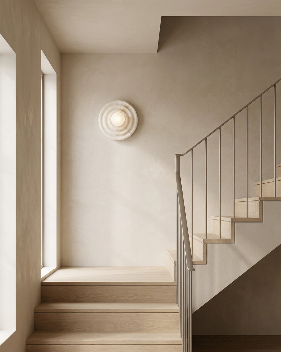 Grove Alabaster Curated Alabaster Wall Sconce – architectural ceiling profile