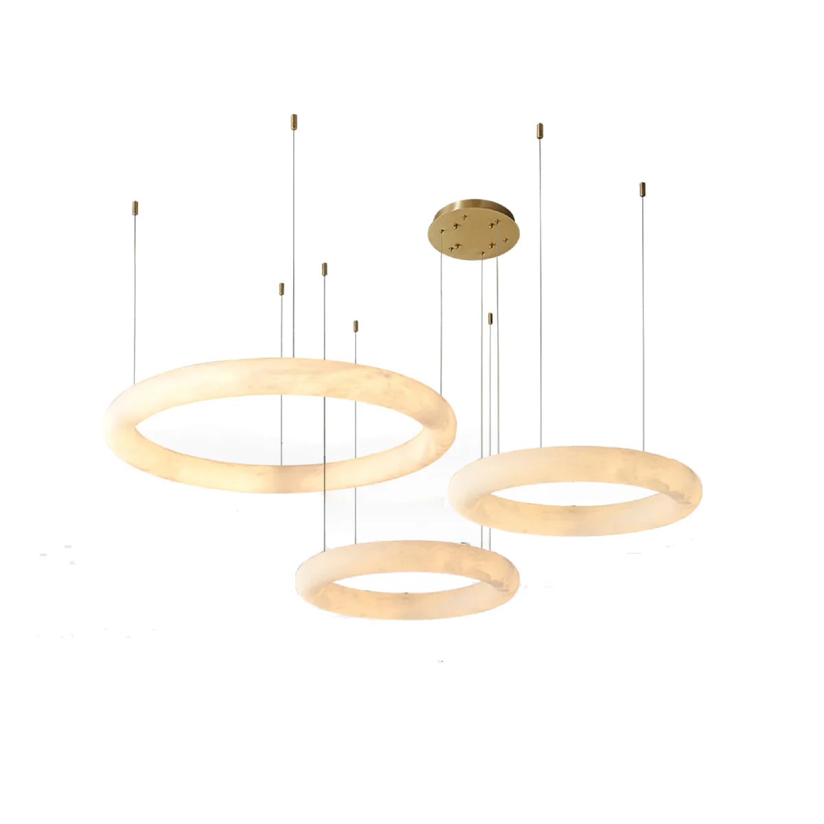 Spanish Alabaster Chandelier View 13 | Halo Pietra Spanish Alabaster Chandelier | The Alabaster Edit | JINSHE | JINSHE