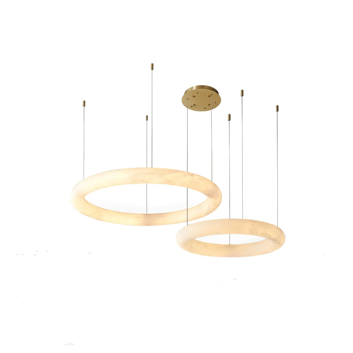 Spanish Alabaster Chandelier View 12 | Halo Pietra Spanish Alabaster Chandelier | The Alabaster Edit | JINSHE | JINSHE