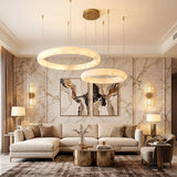 Spanish Alabaster Chandelier View 7 | Halo Pietra Spanish Alabaster Chandelier | The Alabaster Edit | JINSHE | JINSHE