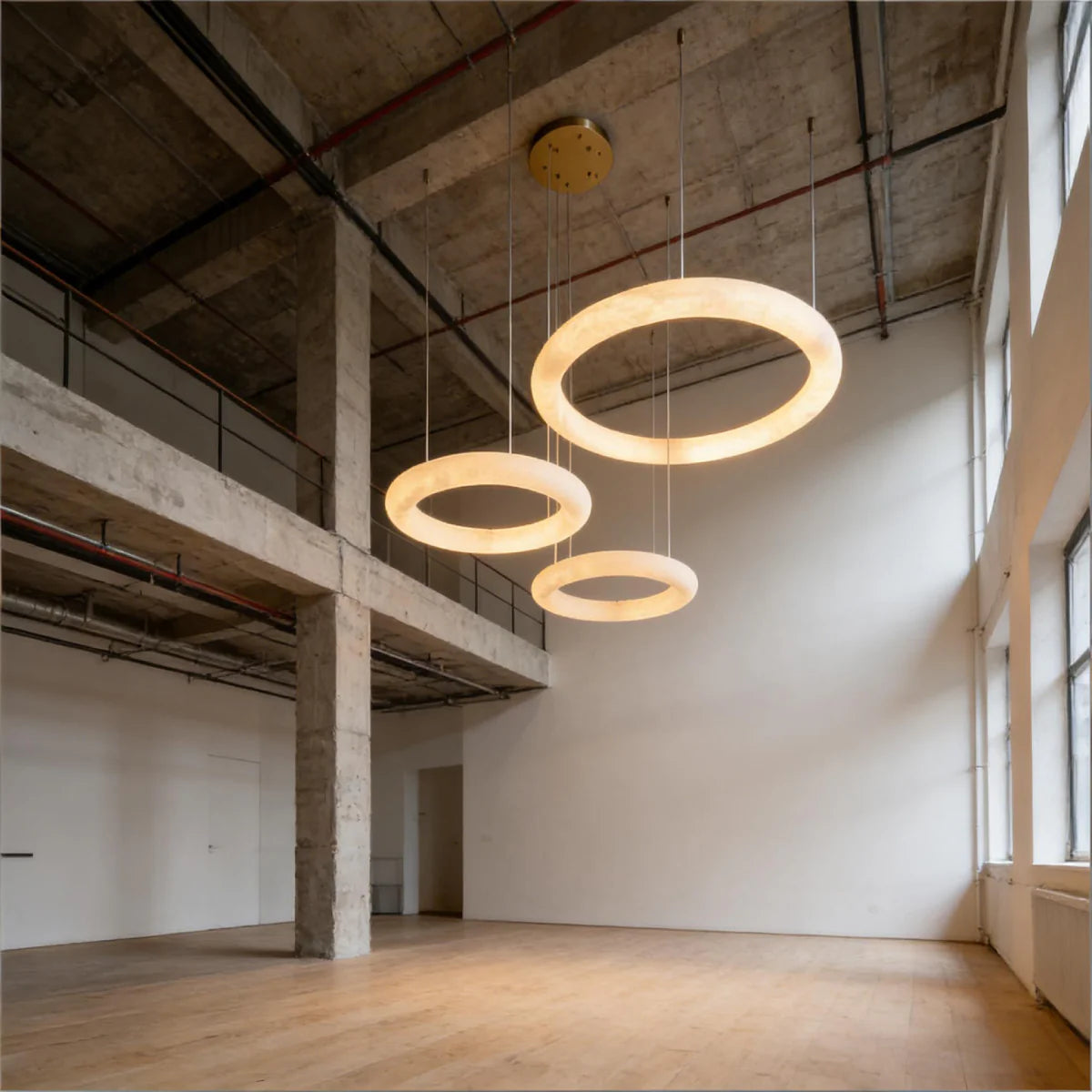 Spanish Alabaster Chandelier View 5 | Halo Pietra Spanish Alabaster Chandelier | The Alabaster Edit | JINSHE | JINSHE
