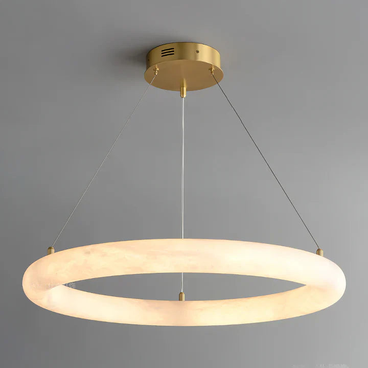 Spanish Alabaster Pendant Light View 11 | Halo Pietra Spanish Alabaster Pendant Light | The Alabaster Edit | JINSHE | JINSHE