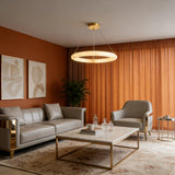 Spanish Alabaster Pendant Light View 3 | Halo Pietra Spanish Alabaster Pendant Light | The Alabaster Edit | JINSHE | JINSHE