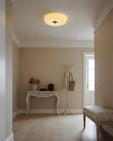Haloome Curated Solid Brass Flush Mount Ceiling – structural canopy joint detail