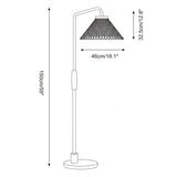 Halsen Floor Curated Finished Iron Floor Lamp – macro detail view