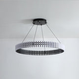 Iron & Glass craftsmanship detail on Hanging LED Curated Iron & Glass Chandelier