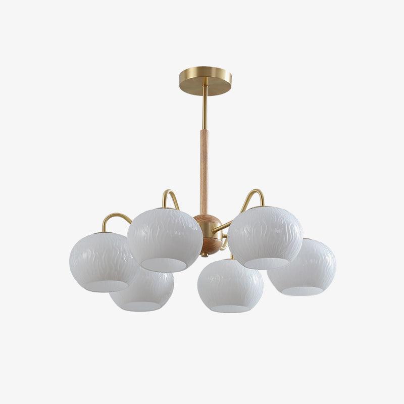 Hans Bergstrom Curated Mouth-Blown Frosted Glass – unlit natural material contrast