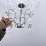 Hansford Curated Mouth-Blown Frosted Glass Chand – handcrafted surface texture