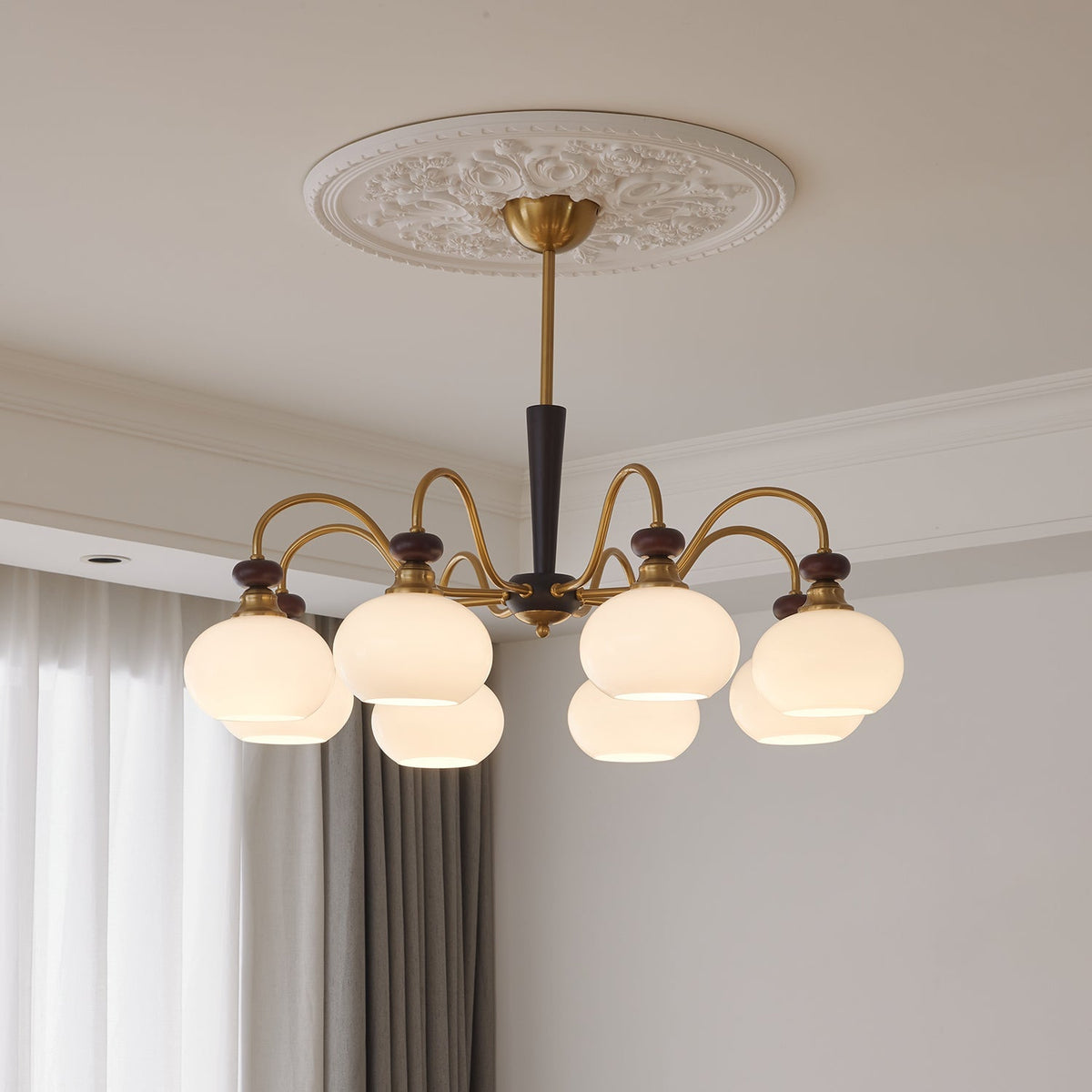 Harmonia Sphere Chandelier – Handcrafted Material Texture and Detail View