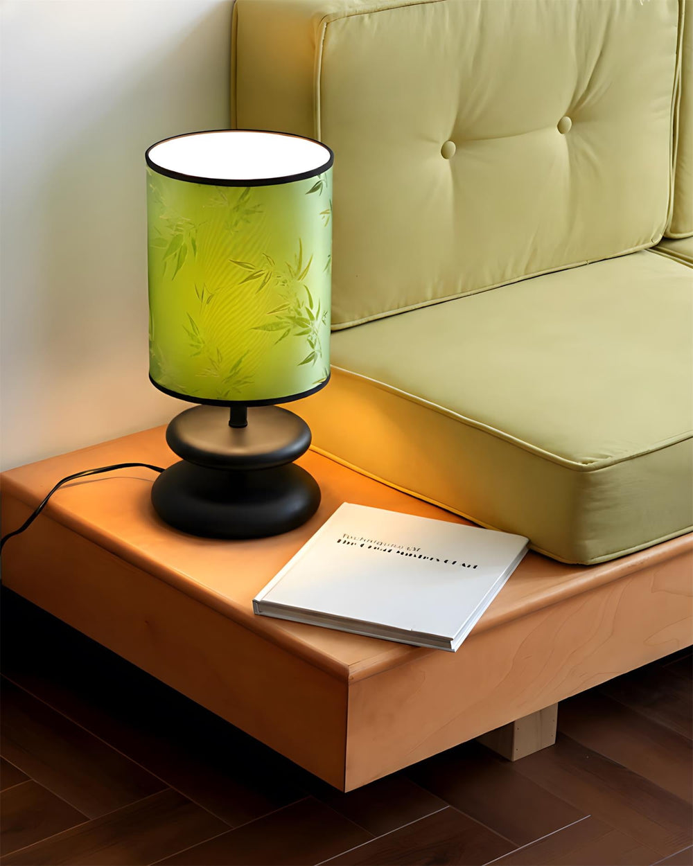 Harvest Glow Curated Solid Hardwood Table Lamp