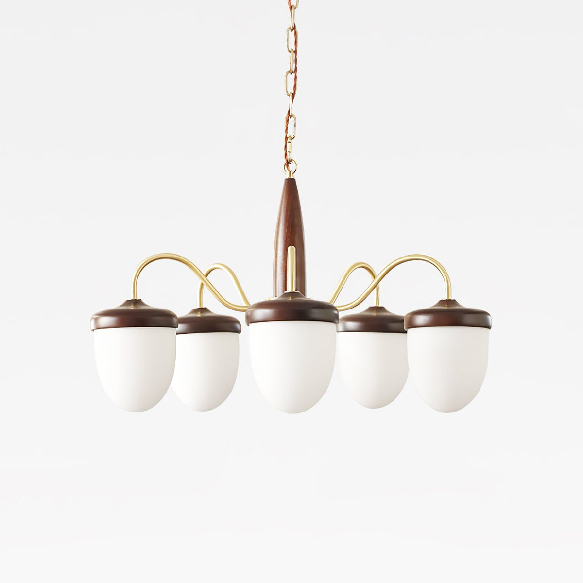 Hazelnut Branch Chandelier – Handcrafted Architectural Luxury Lighting Fixture