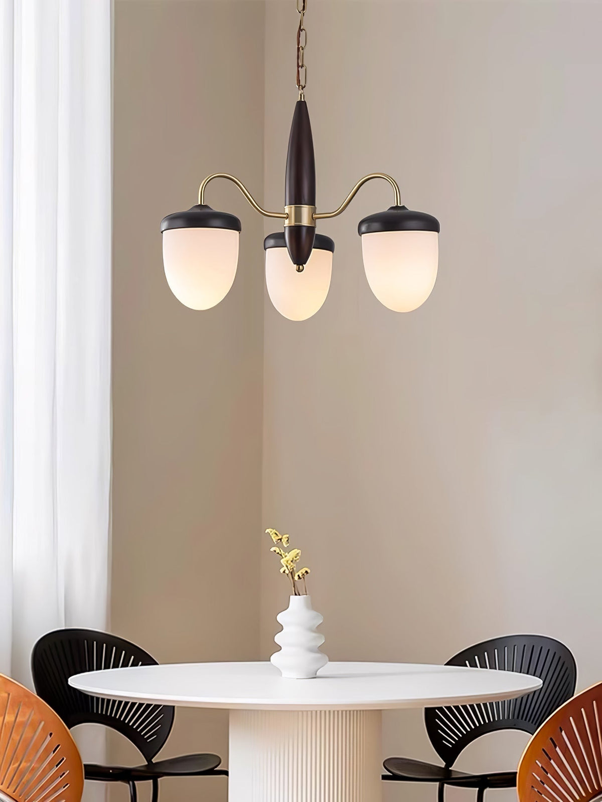 Hazelnut Branch Chandelier – Ambient Illumination in Luxury Interior Setting View 7