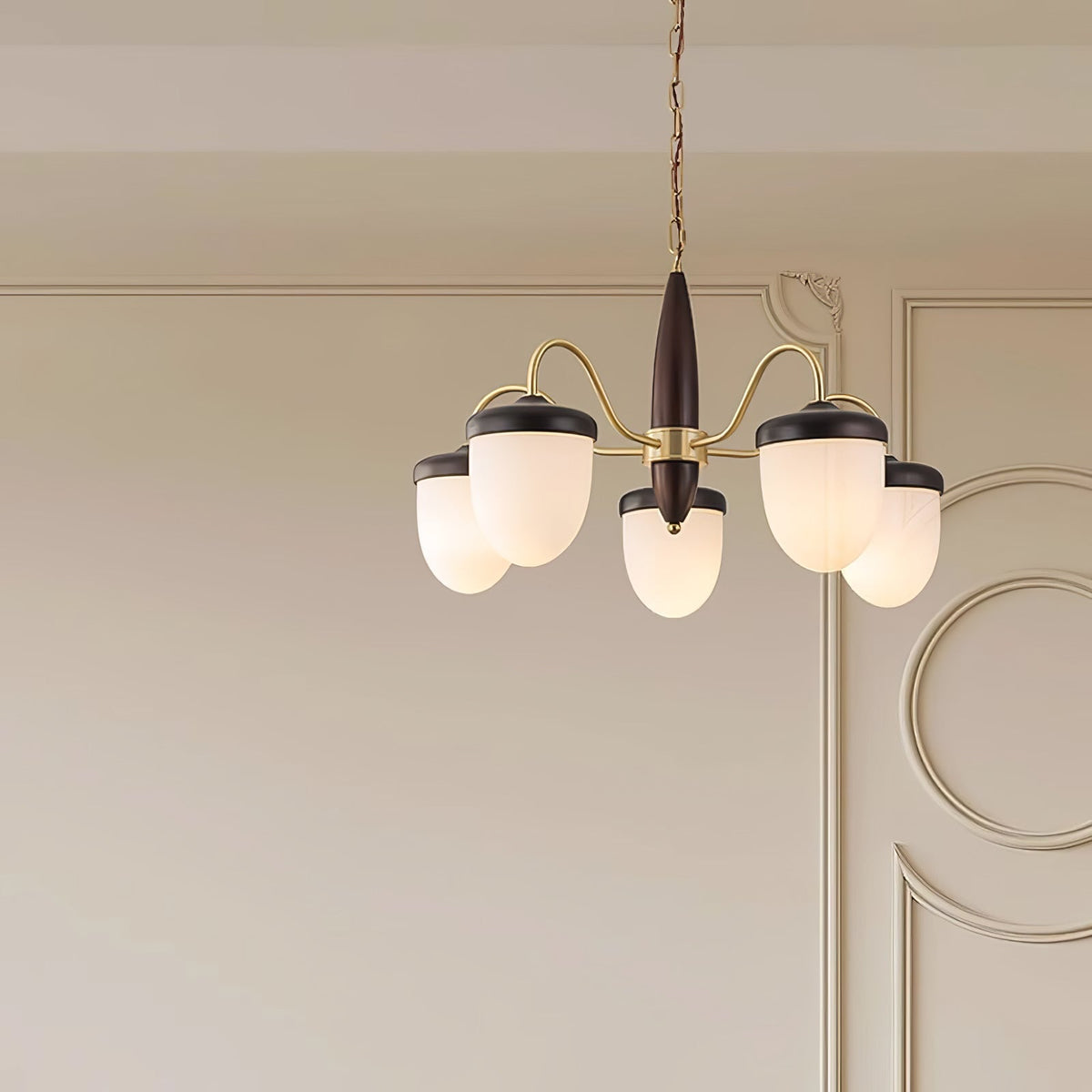 Hazelnut Branch Chandelier – Ambient Illumination in Luxury Interior Setting View 10