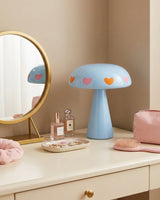 Heartelle Curated Iron & Glass Table Lamp – handcrafted surface texture