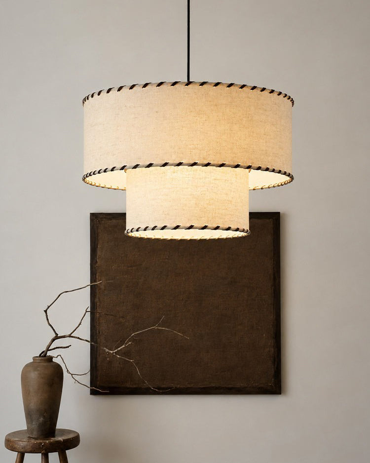 Hearthmere Curated Finished Iron Pendant Light installed in residential dining space
