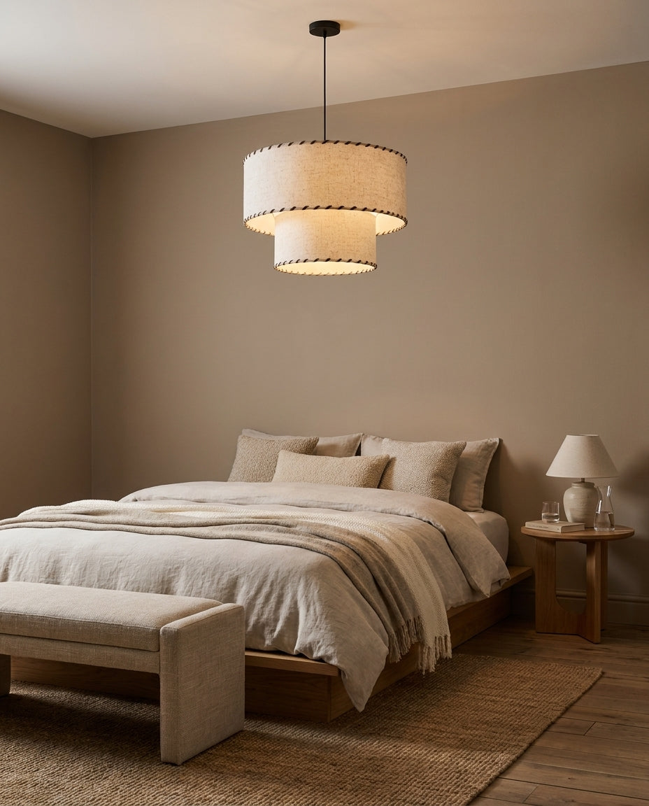 Hearthmere Curated Finished Iron Pendant Light – dimensional scale reference