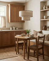 Finished Iron craftsmanship detail on Hearthmere Curated Finished Iron Pendant Light