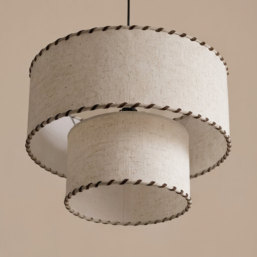 Hearthmere Curated Finished Iron Pendant Light – side angled contour profile