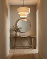 Hearthmere Curated Finished Iron Pendant Light – unlit natural material contrast
