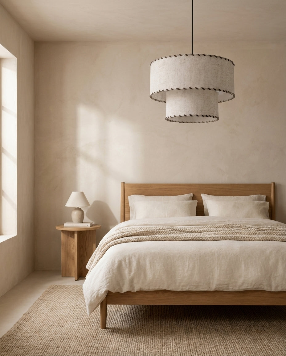 Hearthmere Curated Finished Iron Pendant Light – illuminated warm ambiance setting