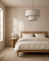 Hearthmere Curated Finished Iron Pendant Light – illuminated warm ambiance setting