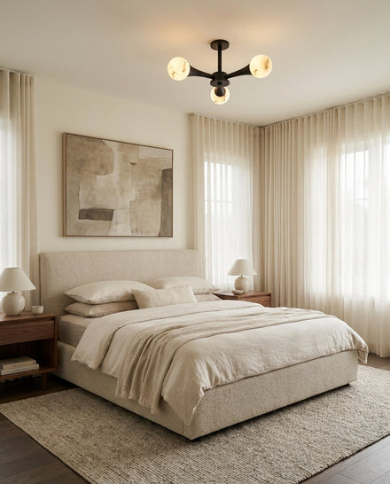 Hedra Alabaster Flush Mount