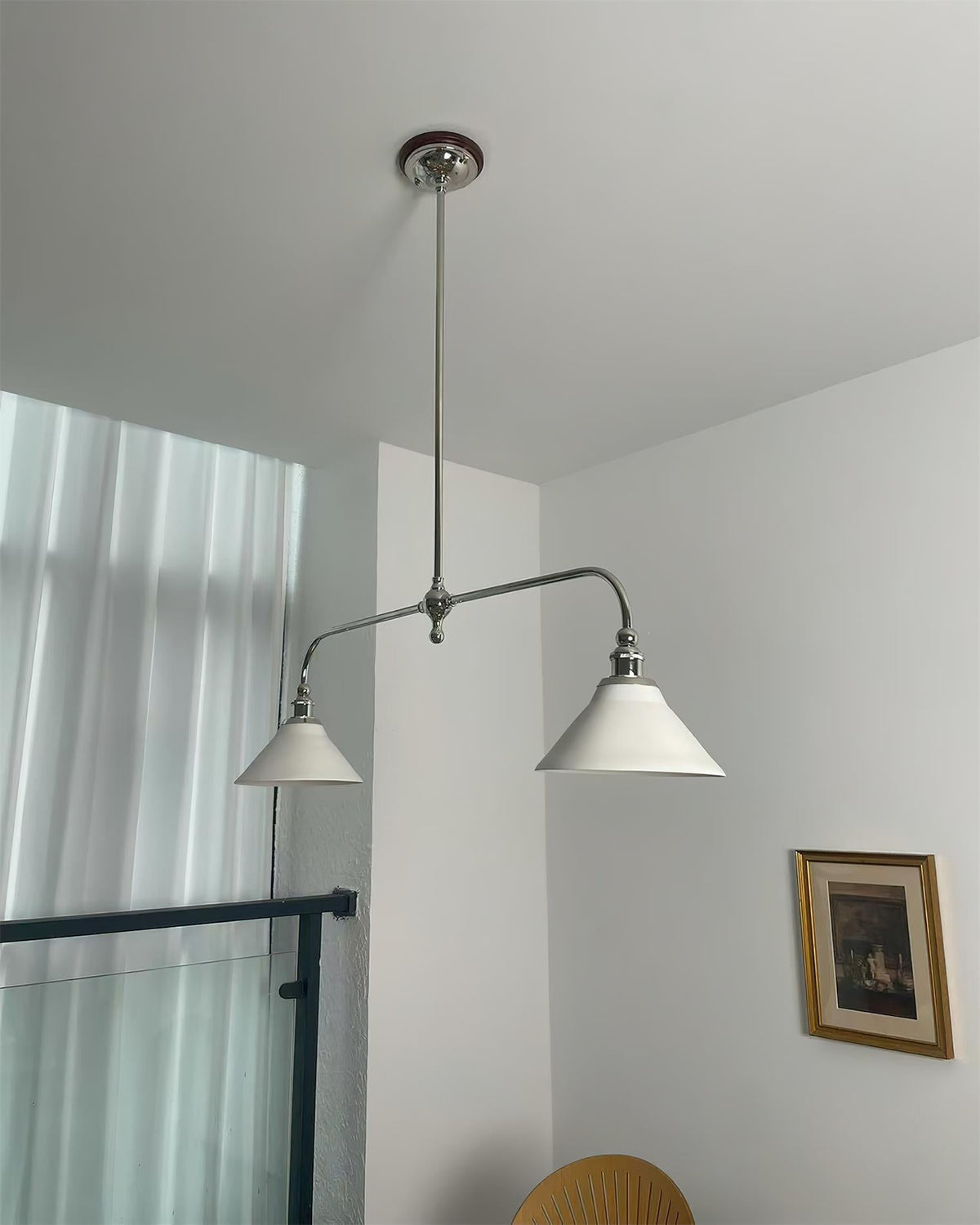 Heirloom Curated Solid Brass Chandelier – full fixture elevation view