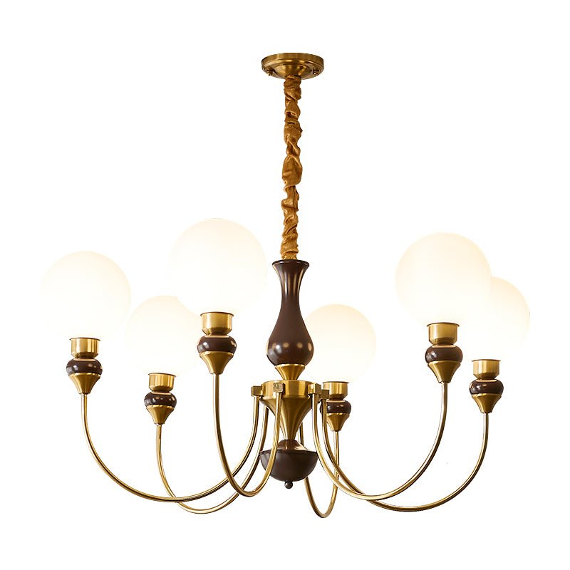 Helena Curve Chandelier – Ambient Illumination in Luxury Interior Setting View 16