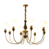 Helena Curve Chandelier – Ambient Illumination in Luxury Interior Setting View 17