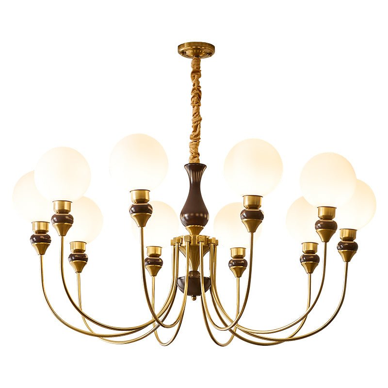 Helena Curve Chandelier – Ambient Illumination in Luxury Interior Setting View 18