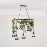Hemp Rope Industrial Chandelier – Ambient Illumination in Luxury Interior Setting View 11