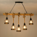 Hemp Rope Industrial Chandelier – Ambient Illumination in Luxury Interior Setting View 9