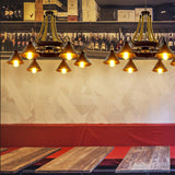 Hemp Rope Industrial Horn Chandelier – Ambient Illumination in Luxury Interior Setting View 8