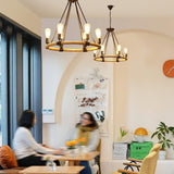 Hemp Rope Industrial Chandelier – Ambient Illumination in Luxury Interior Setting View 4