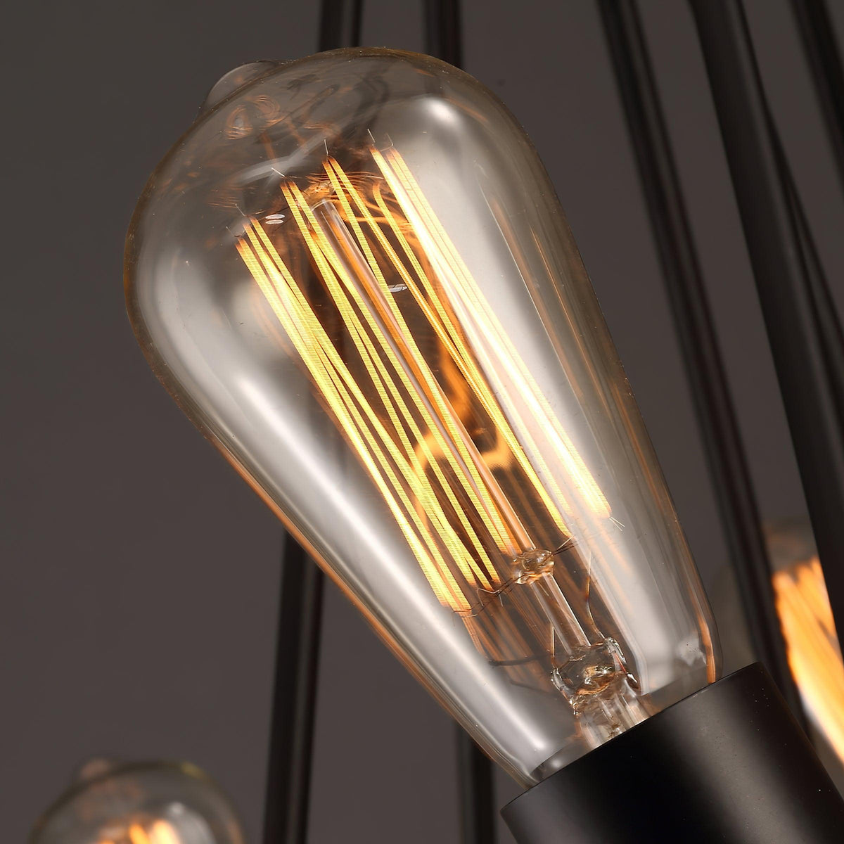 Hemp Rope Industrial Chandelier – Ambient Illumination in Luxury Interior Setting View 15