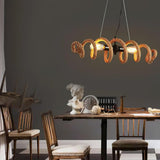 Hemp Rope Industrial Chandelier – Ambient Illumination in Luxury Interior Setting View 7