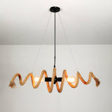 Hemp Rope Industrial Chandelier – Ambient Illumination in Luxury Interior Setting View 15