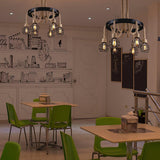 Hemp Rope Industrial Chandelier – Ambient Illumination in Luxury Interior Setting View 14