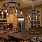Hemp Rope Industrial Chandelier – Ambient Illumination in Luxury Interior Setting View 15