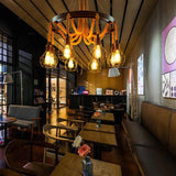 Hemp Rope Industrial Chandelier – Ambient Illumination in Luxury Interior Setting View 9