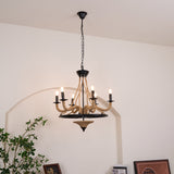 Hemp Rope Industrial Chandelier – Ambient Illumination in Luxury Interior Setting View 4