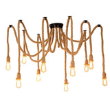 Hemp Rope Scattered Chandelier – Ambient Illumination in Luxury Interior Setting View 8