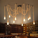 Hemp Rope Scattered Chandelier – Ambient Illumination in Luxury Interior Setting View 4