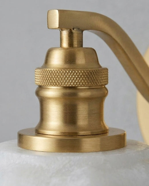 Henry Alabaster Curated Alabaster Wall Sconce – side angled contour profile